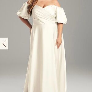 Sweetheart wedding dress size 22